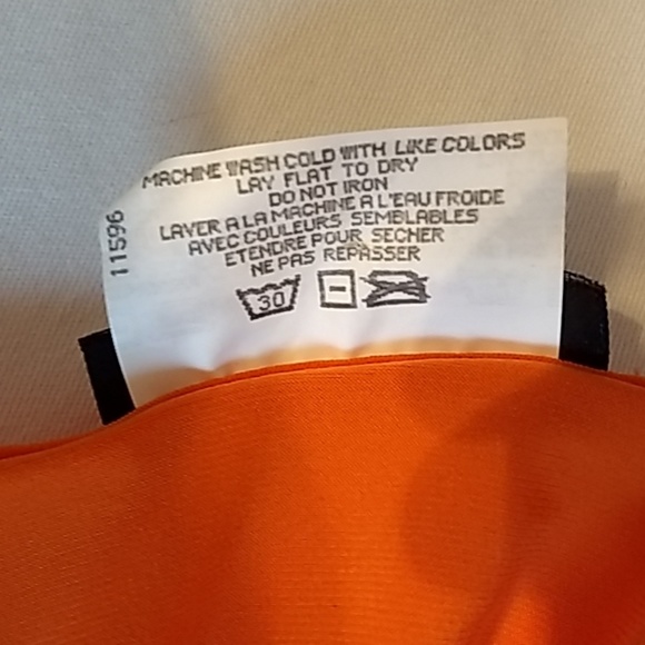 🌷‼️5/$20 Touché Sleeveless Bright Orange Tunic w/ Button Embellishments Size Lg - Picture 6 of 6